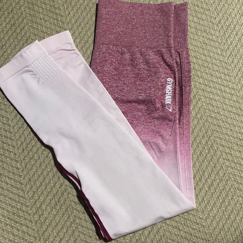 Pink ombré gymshark leggings
